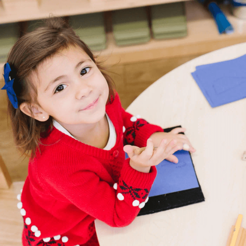 Student at desk